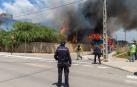 Tres personas en estado crítico en el incendio de un edificio okupa de Ibiza