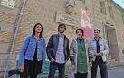 El candidato de Podemos, Mikel Buil, en un acto electoral en Pamplona