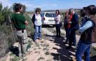 La directora general de Medio Ambiente, autoridades y personal técnico visitan una zona objeto de actuación en Ribaforada
