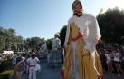 Salida de los gigantes y cabezudos de Pamplona, 9 de julio de San Fermín 2018