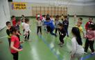 Alumnado del CP San Bartolomé de Marcilla durante una jornada lectiva.