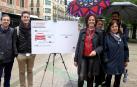 Itziar Gómez, en un acto de campaña en Pamplona de Geroa Bai