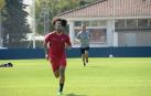 Aridane se entrena por primera vez con grupo tras su esguince en pretemporada