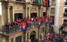 Discurso de Luis Sabalza desde el balcón del Ayuntamiento de Pamplona