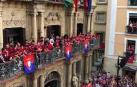 Discurso de Rubén García desde el balcón del Ayuntamiento de Pamplona