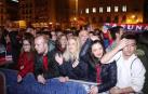 La afición de Osasuna celebra en Pamplona el ascenso