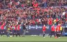 Osasuna celebra ante su afición el ascenso a Primera