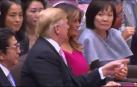 Trump, espectador de honor en el primer torneo se sumo de la Nueva era Imperial en Japón
