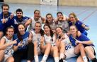 La plantilla del Mutilbasket celebró el ascenso el pasado 19 de mayo.