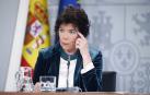 Rueda de presa de la portavoz del Gobierno, Isabel Celaá, tras el Consejo de Ministros.