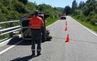 Imputada por positivo en alcohol tras salirse de la calzada y volcar en Oscáriz