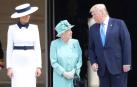 Isabel II ha recibido en el Palacio de Buckingham al presidente de Estados Unidos, Donald Trump, a su mujer Melania