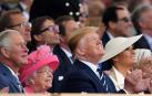 Isabel II y Trump homenajean a veteranos de Normandía en su 75 aniversario