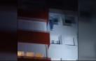 Rescatan de un incendio en Valladolid a un joven que se quedó colgado en la ventana