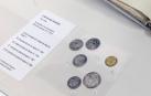 Las monedas originales del cambio.
