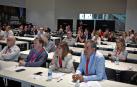 Parte de los asistentes ll Congreso del Futuro del Transporte y Logística, en el Navarra Arena.