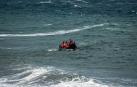 Un bote llega a Lesbos procedente de Turquía en 2015.