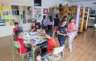 Alumnado del CP Griseras de Tudela durante una jornada de clase.