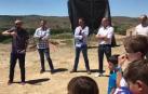Inauguración de la pista polideportiva Patxi Puñal en Allepuz (Teruel)