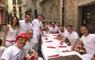 Fotos de los almuerzos antes del Chupinazo de San Fermín