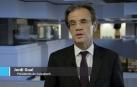 El presidente de CaixaBank, Jordi Gual, imparte una charla en Pamplona