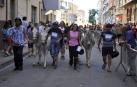 Un momento de la carrera de burros celebrada el año pasado.