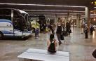Imagen de la dársena principal de la estación de autobuses de Pamplona, inaugurada en noviembre de 2007.