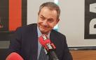 El expresidente José Luis Rodríguez Zapatero, durante la entrevista.