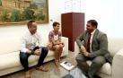 Chivite y Alzórriz, en su encuentro con Hualde.