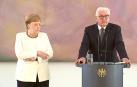 Merkel vuelve a sufrir un visible temblor corporal en un acto en Berlín
