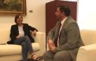 Uxue Barkos, con Unai Hualde.