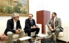 Pérez Nievas y Esparza, junto a Unai Hualde.