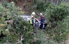 Los bomberos de Oronoz han intervenido en el accidente ocurrido en la NA-121-A, en Igantzi