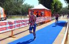 El calor no frenó a los 167 participantes que disputaron el Triatlón Reto del Ebro, en Tudela, en la que Iñigo Sevillano, en categoría masculina y Nuria Rodríguez en femenina, lograron imponerse.
