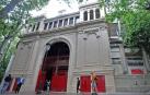 Una restauración remarca la puerta principal de la plaza de toros