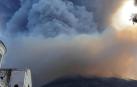 Momento de la erupción del volcán italiano 'Stromboli'.