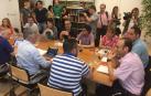 La reunión de PSN, Geroa Bai, Podemos e I-E.