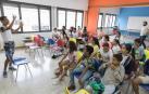 Instante de una de las clases del programa de atención a menores del Centro Lasa de Tudela.