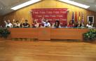Momento de las votaciones en el pleno de este viernes en Tafalla.