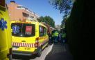 Ambulancias en el lugar del incendio en Rivas Vaciamadrid.