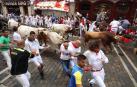 Imágenes del primer encierro de los sanfermines 2019 protagonizado por toros de Puerto de San Lorenzo.