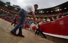 Suspendida la corrida de toros por las fuertes tormentas caídas en Pamplona