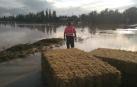 Fotos de las inundaciones en Olite y Tafalla