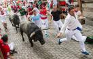 Fotos exclusivas del tercer encierro de San Fermín 2019 de los fotógrafos de Diario de Navarra.