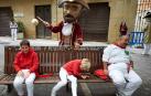 Fotos del recorrido de los gigantes y cabezudos de Pamplona del día 9 de julio de San Fermín 2019