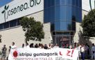 Trabajadores protestan tras la muerte en accidente laboral en Lumbier