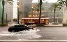 Una calle inundada este jueves en Nueva Orleans.