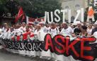 Concentración en Pamplona para pedir la libertad de los condenados de Alsasua