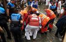 Cruz Roja realiza 63 atenciones tras el primer encierro de los Sanfermines