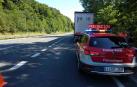 Detenido un camionero ebrio que dormía con el vehículo parado en la N-121-A
